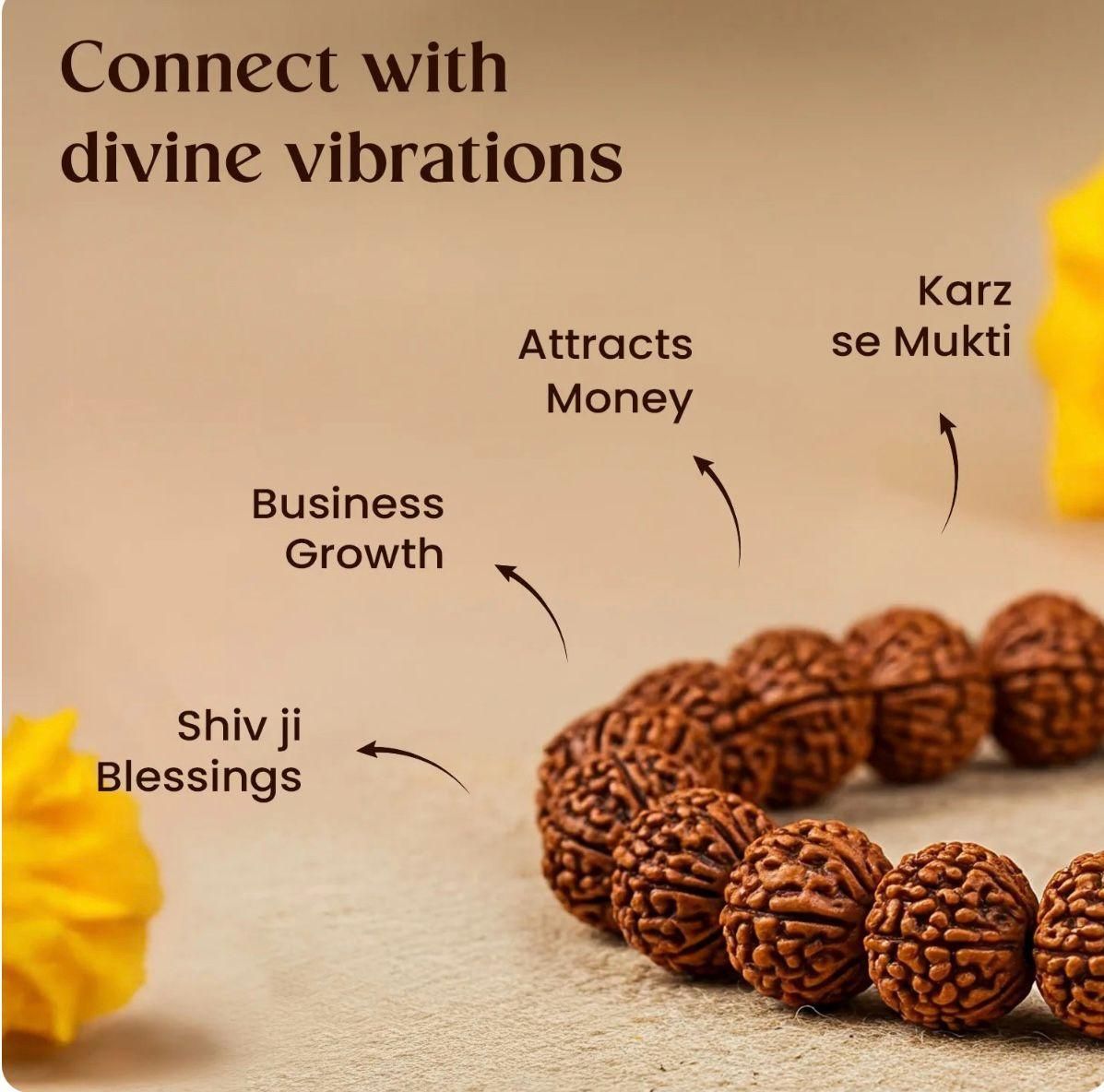 💎 7 Mukhi Rudraksha Energy Bracelet – Attract Wealth & Positivity