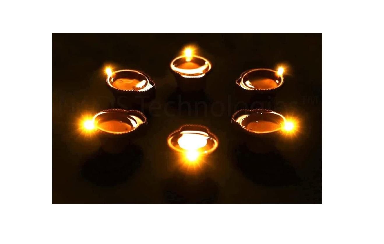 🪔 Magic Water-Activated LED Diyas – Ambient Glow Set
