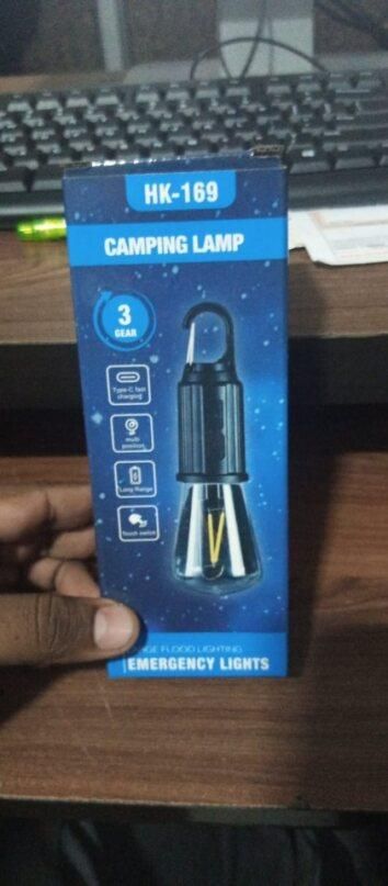 Decorative Hanging Bulb with 3 Modes Tent Lamp Light for Camping Pack of 1