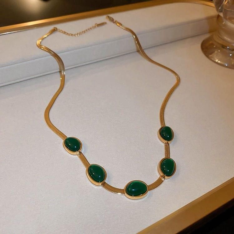 💎 Golden Elegance Necklace & Bracelet